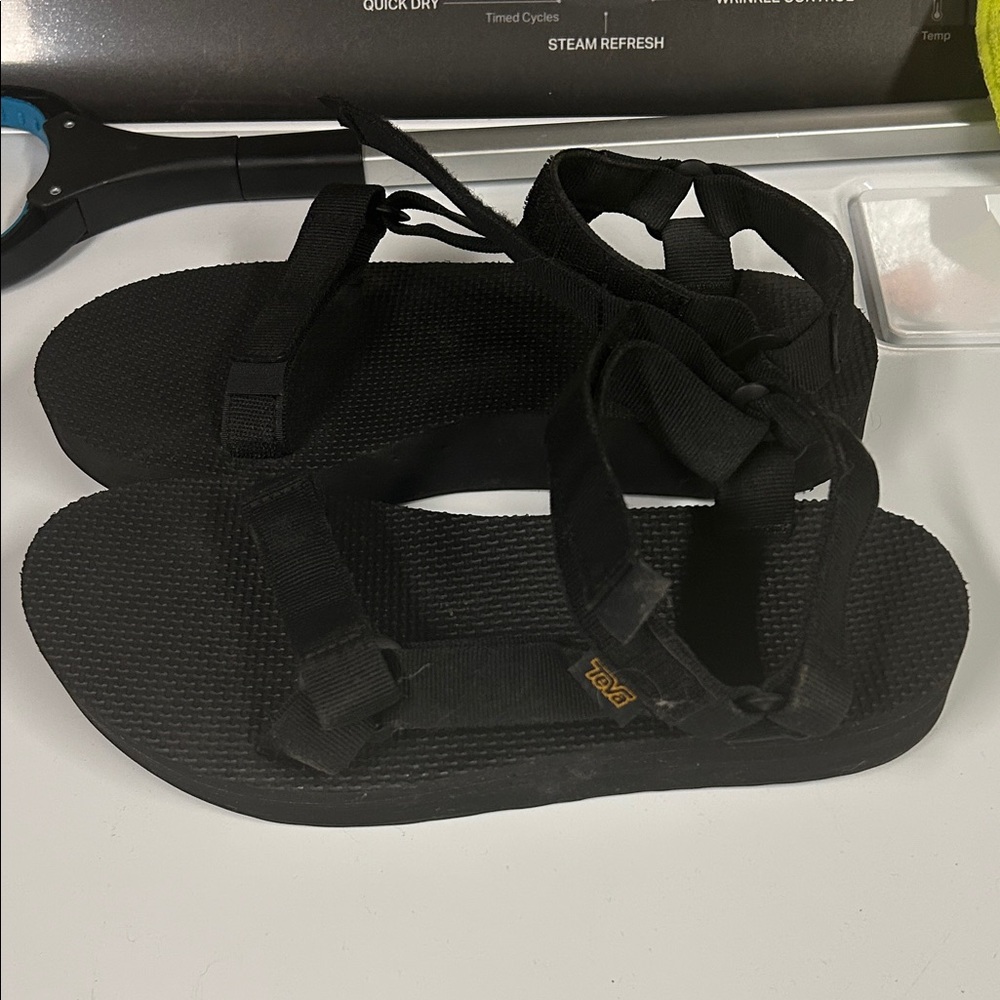 Teva Classic Black Strappy Sandals